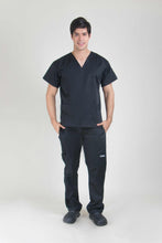 Cargar imagen en el visor de la galería, uniforme medico de hombre color negro