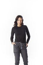 Cargar imagen en el visor de la galería, SUDADERA UNDERSCRUB ELITE DE MUJER NEGRO