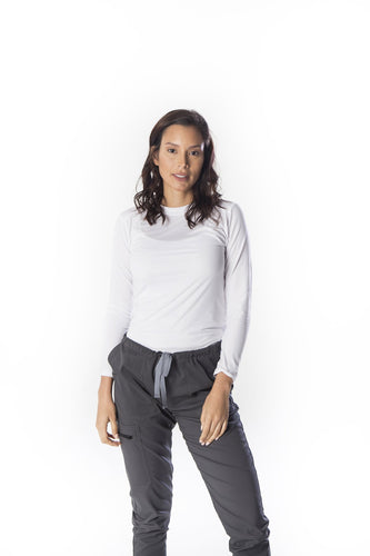 SUDADERA UNDERSCRUB ELITE DE MUJER BLANCO 