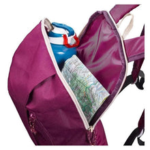 Cargar imagen en el visor de la galería, morral pequeño quechua vinotinto abierto
